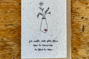 Les cartes de Lulu "Merci" (vase)